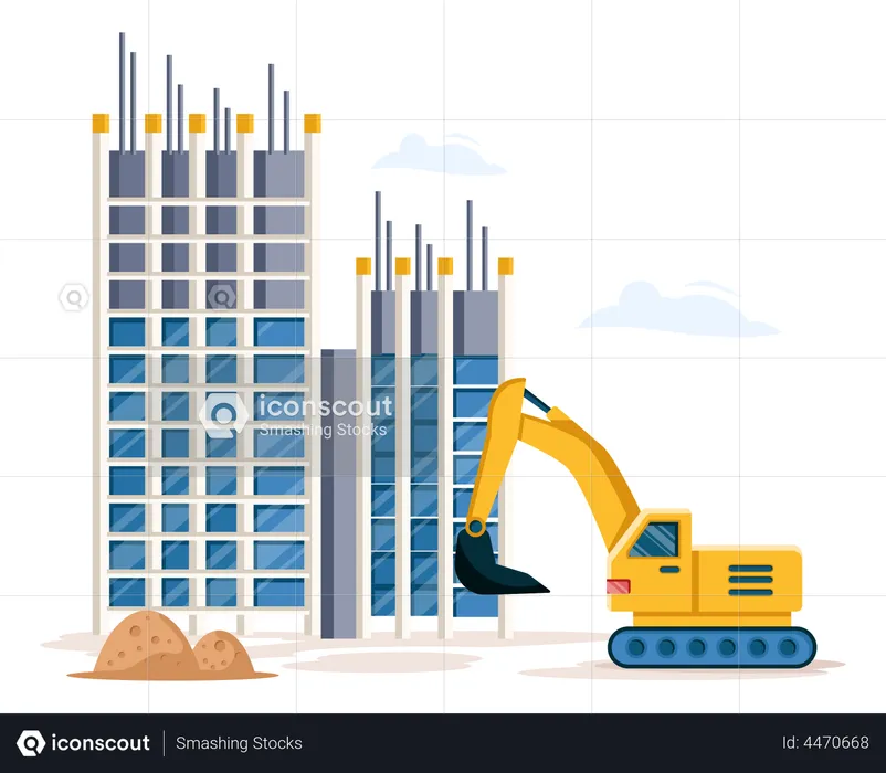 Smart Construction  Illustration