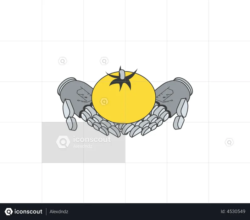 Smart farming fruit product  Illustration