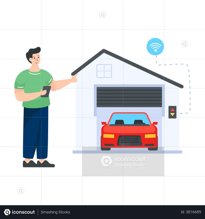 Smart Garage  Illustration