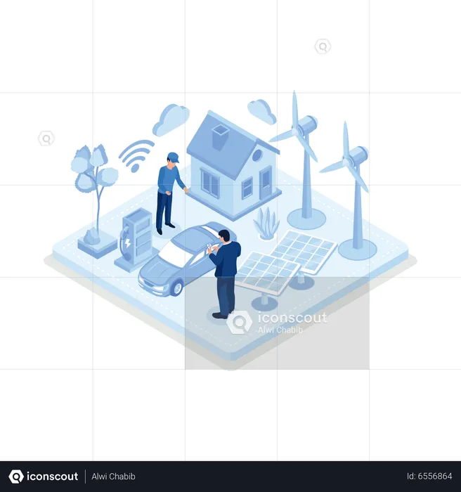 Smart grid  Illustration