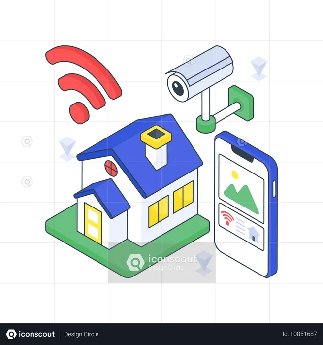 Intelligentes Zuhause  Illustration