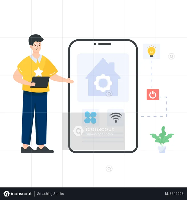 Smart Home App  Illustration