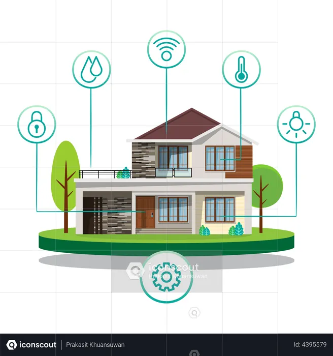 Smart home  Illustration