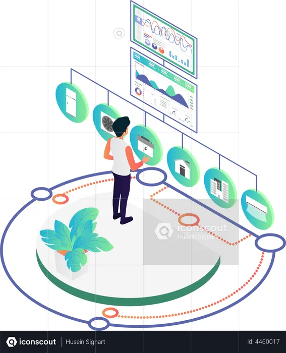 Smart Home Technology  Illustration