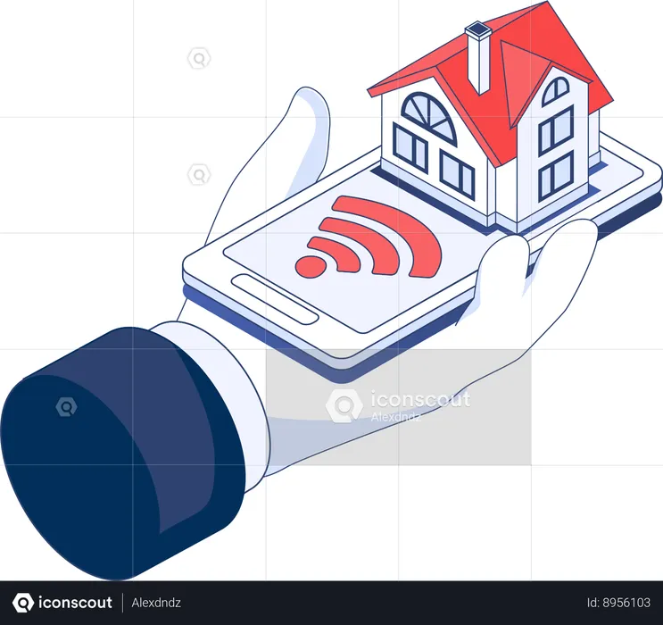 Smart home technology  Illustration