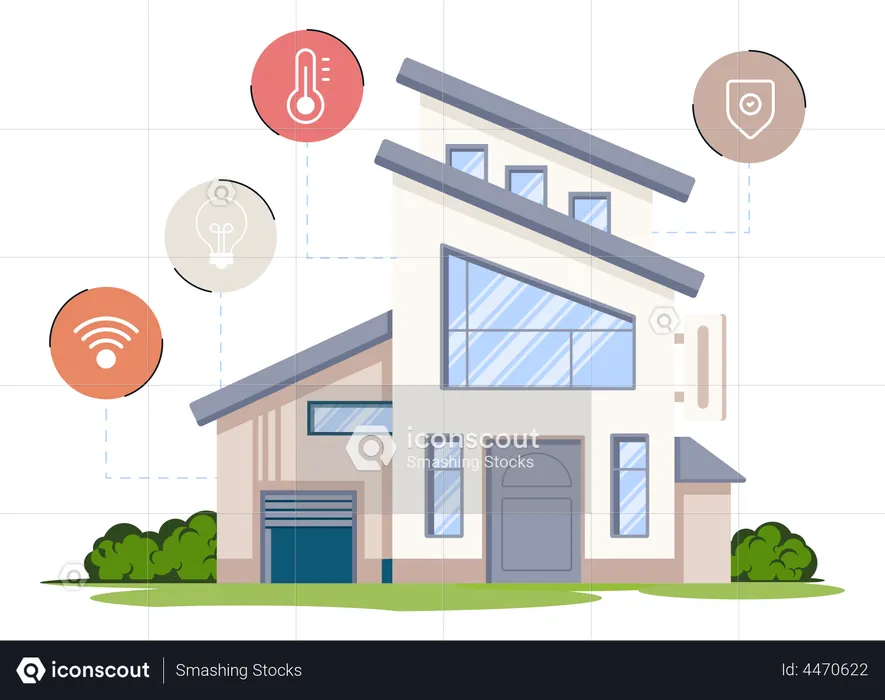 Smart House Technology  Illustration