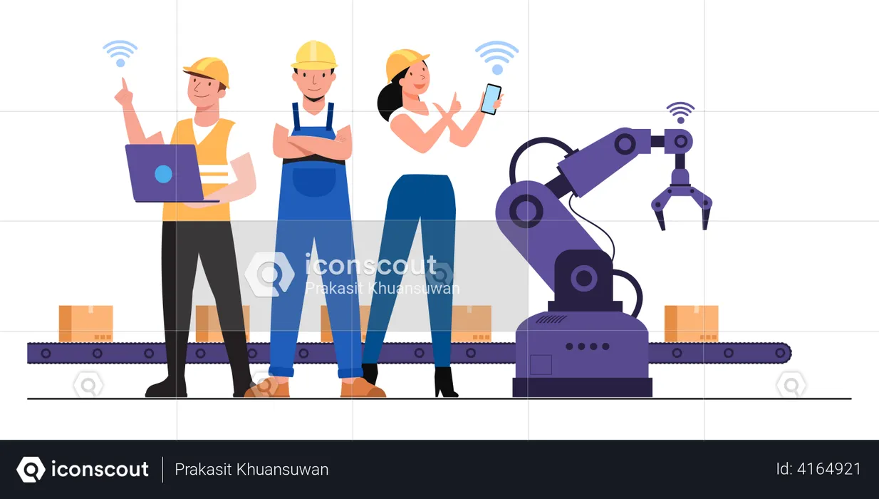 Smart Industry  Illustration