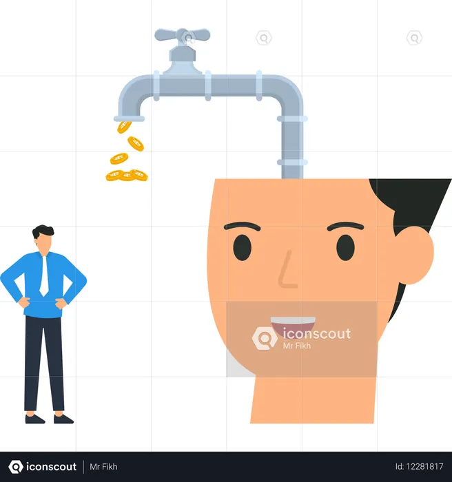 Smart Investment Ideas Financial Growth Money Flow  Illustration