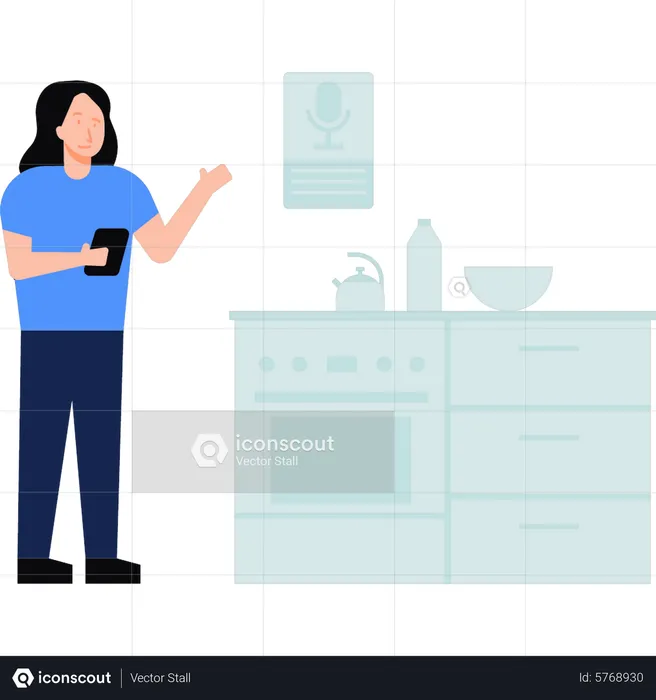 Smart kitchen  Illustration