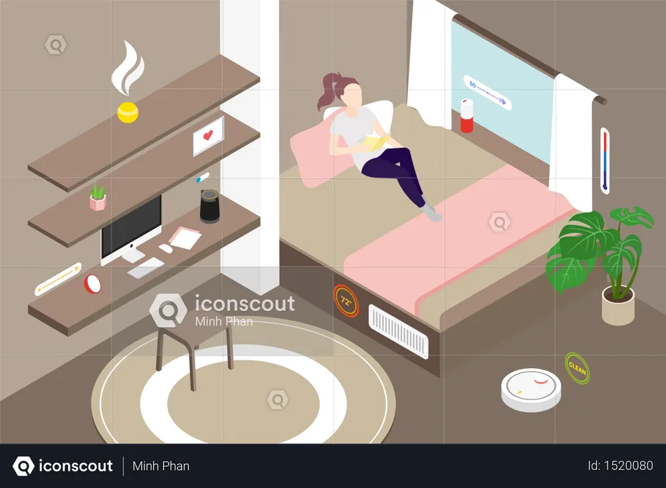 Smart Living room  Illustration
