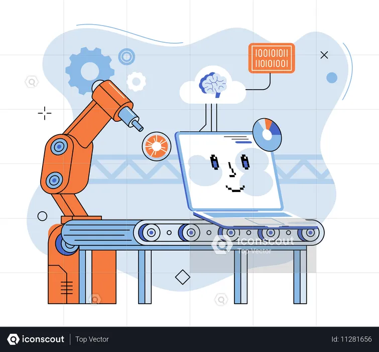 Smart manufacture  Illustration