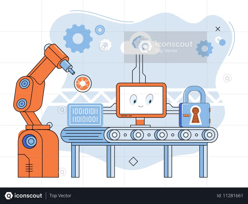 Smart manufacture  Illustration