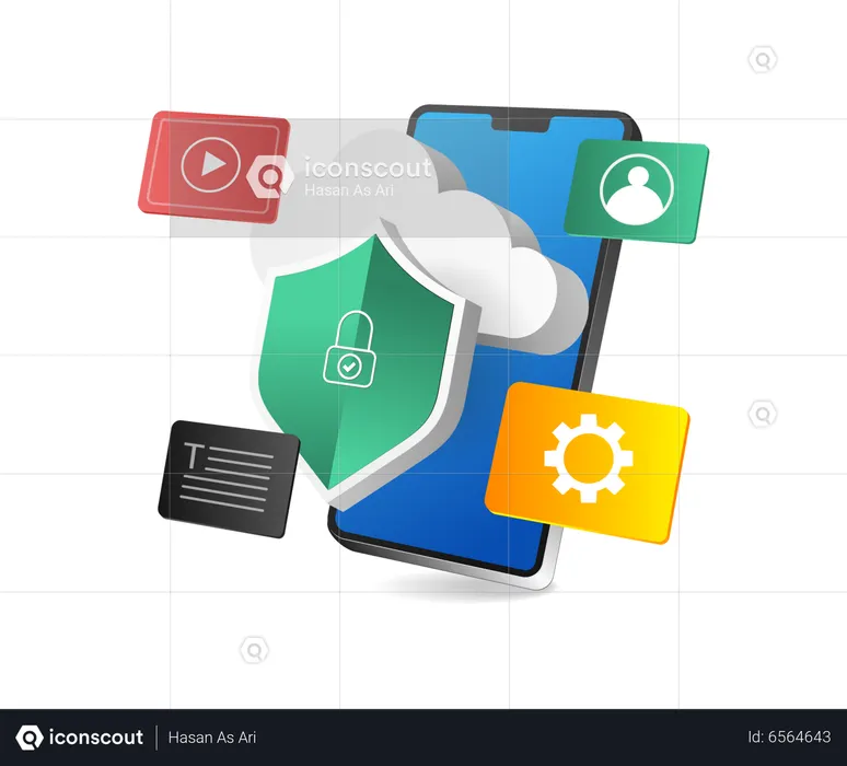 Smartpon Cloud Server-Anwendungssicherheit  Illustration