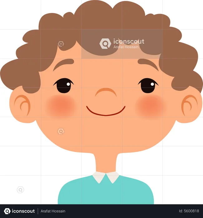 Smiling Face Expression Emoji Illustration
