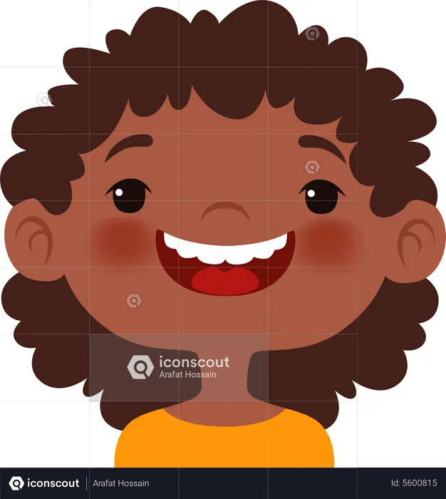 Smiling Face Expression Emoji Illustration