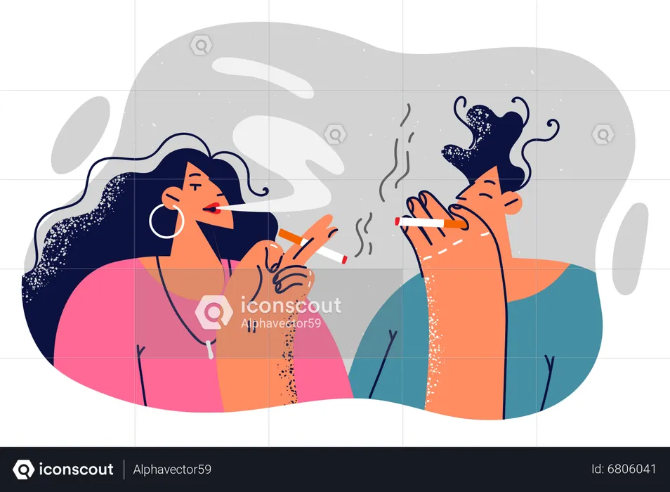 Smoking addiction  Illustration