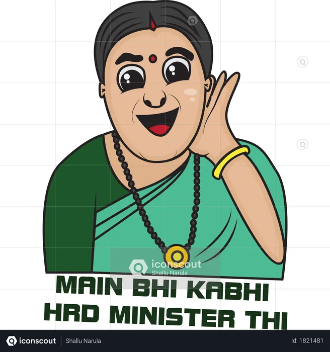 Smriti Irani  Illustration