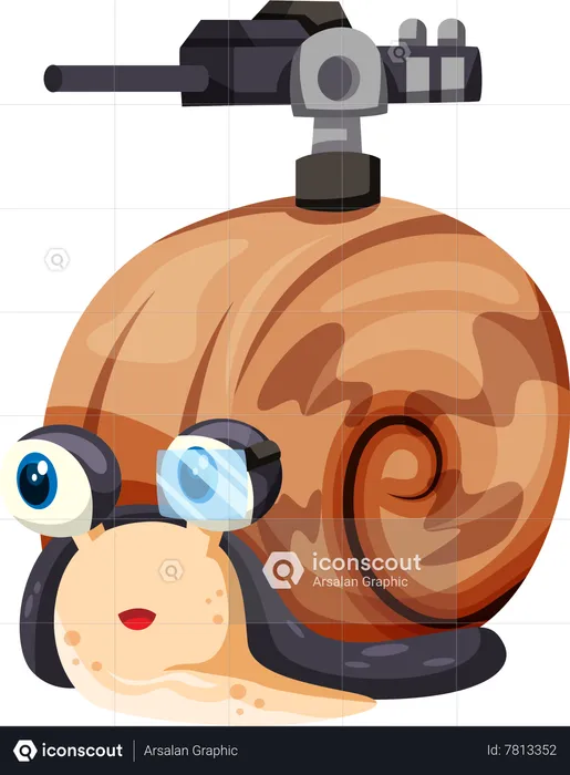 Snail Warrior  Illustration