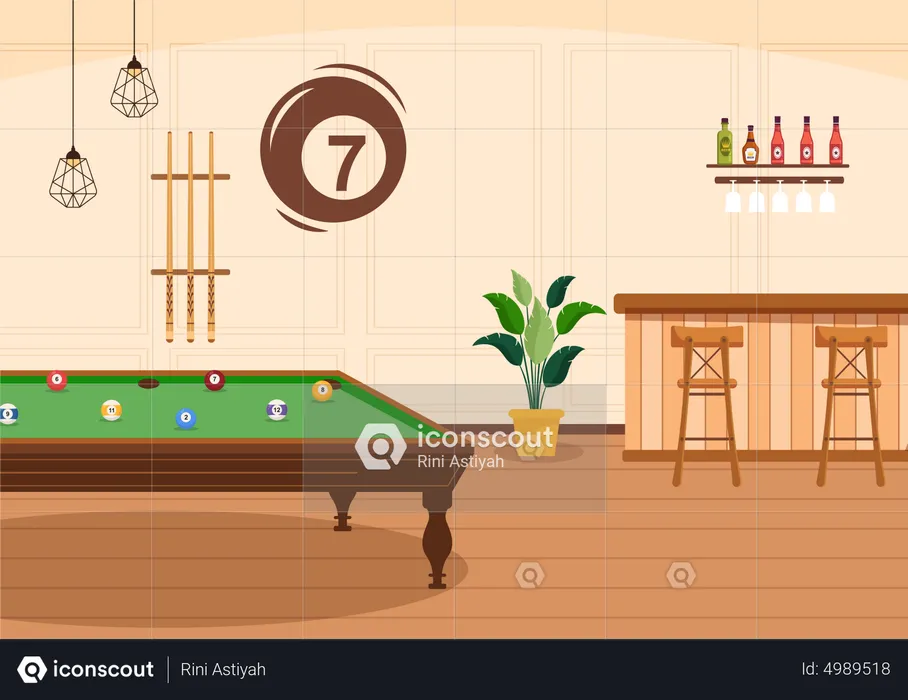 Snooker Table  Illustration