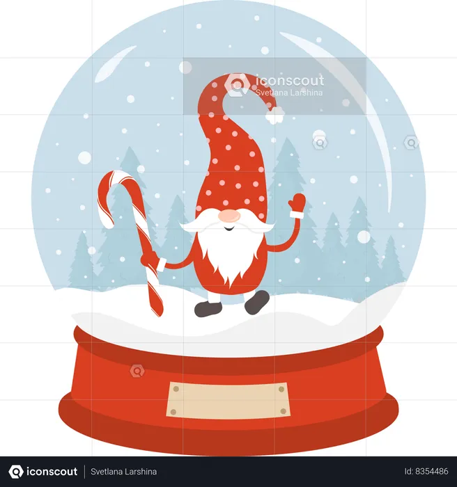 Snow Globe  Illustration