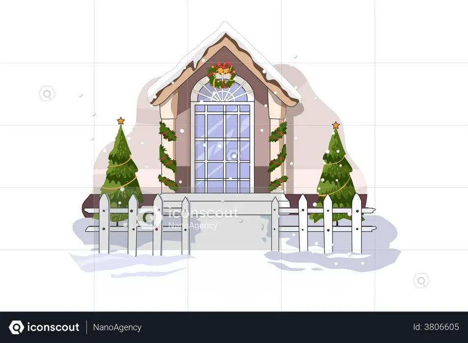 Snow House  Illustration