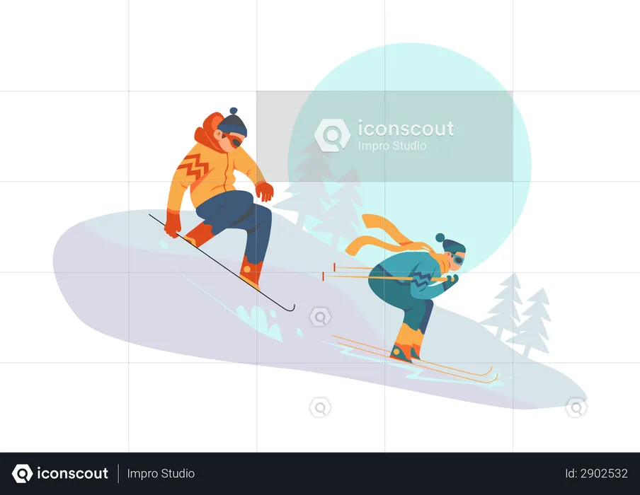 Snowboarding  Illustration