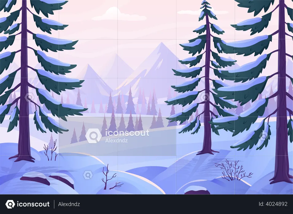 snowy mountain png