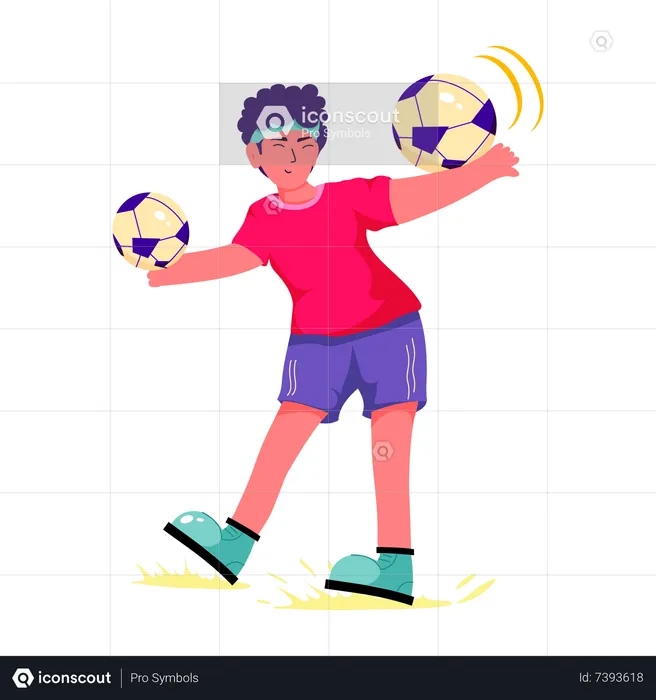 Soccer Game  Illustration