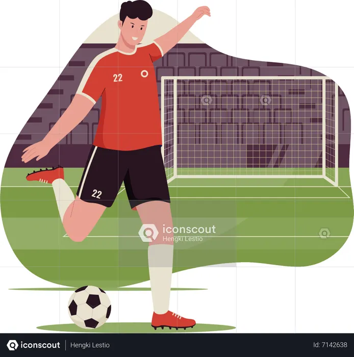 Soccer player  Illustration