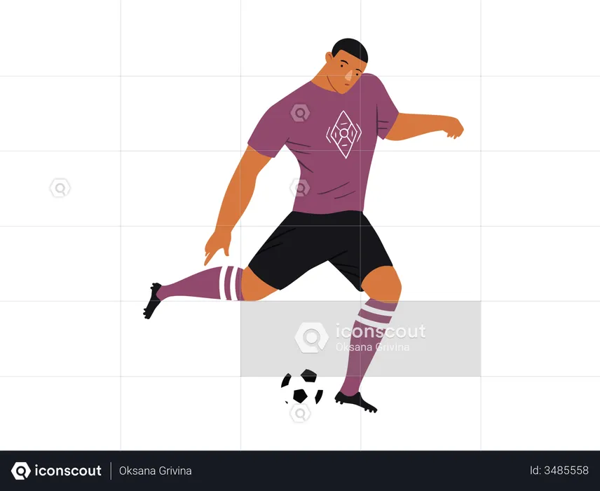 Soccer player  Illustration