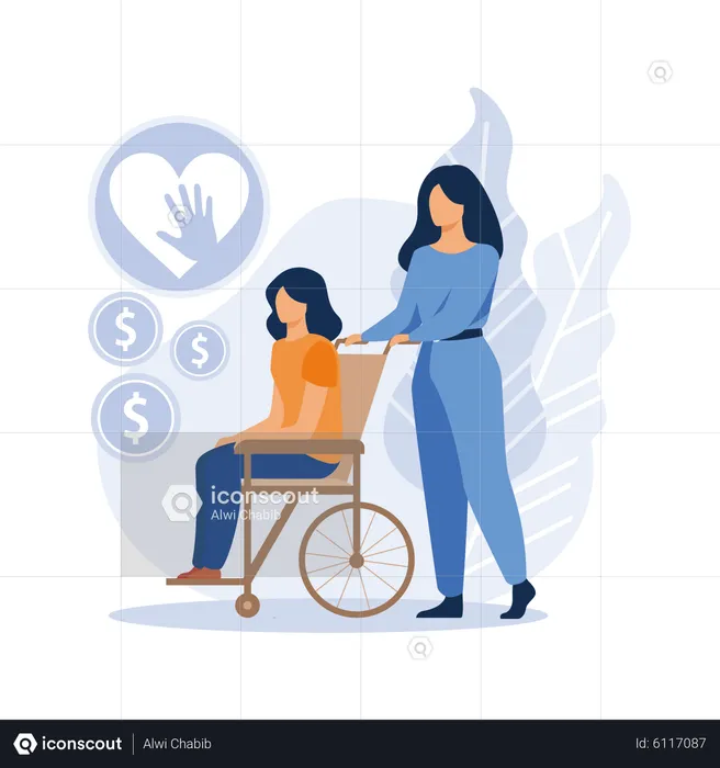 Social Assistance  Illustration
