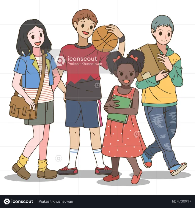 Social culture diversity  Illustration