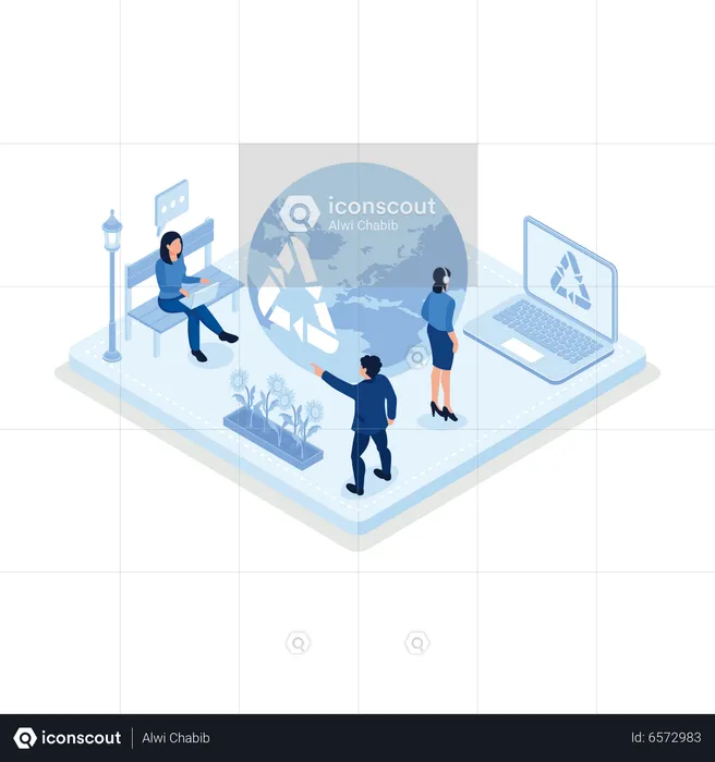 Énergie sociale environnementale  Illustration