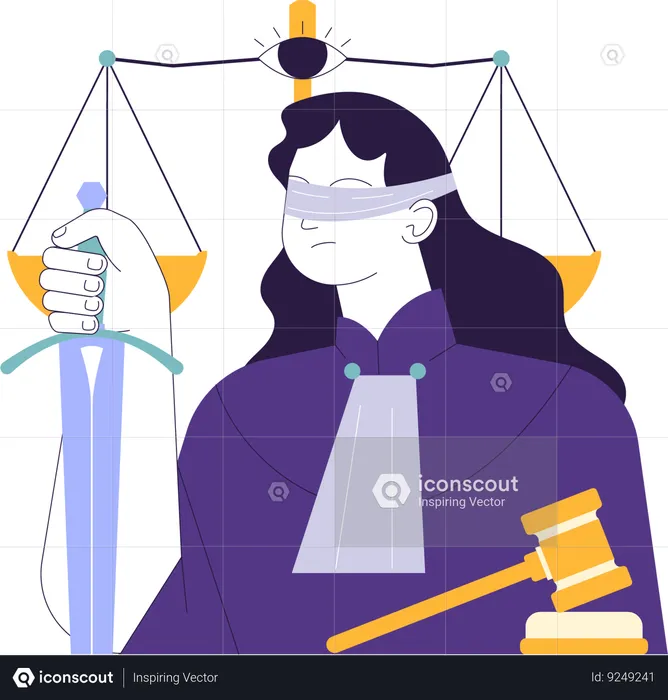 Social equity and fair justice  Illustration