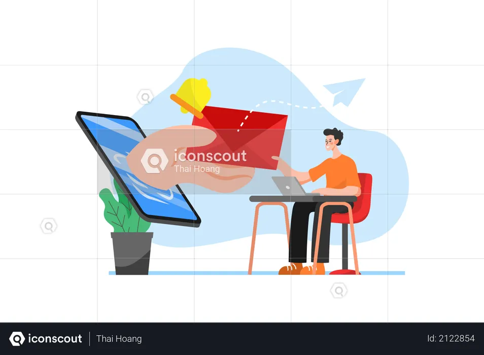 Social Mails  Illustration