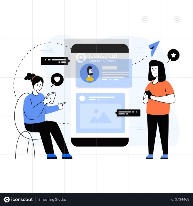 Social Media  Illustration