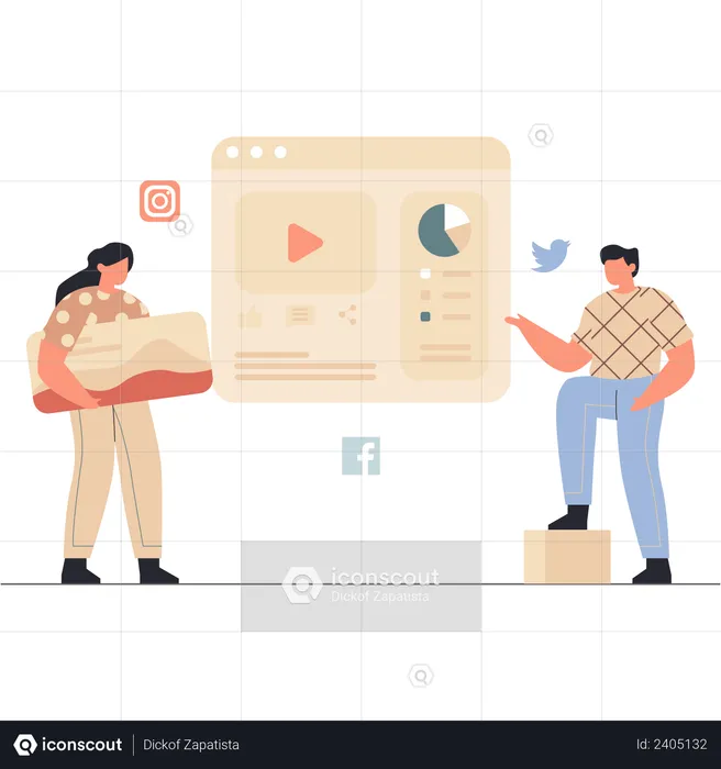 Social Media Analytics  Illustration