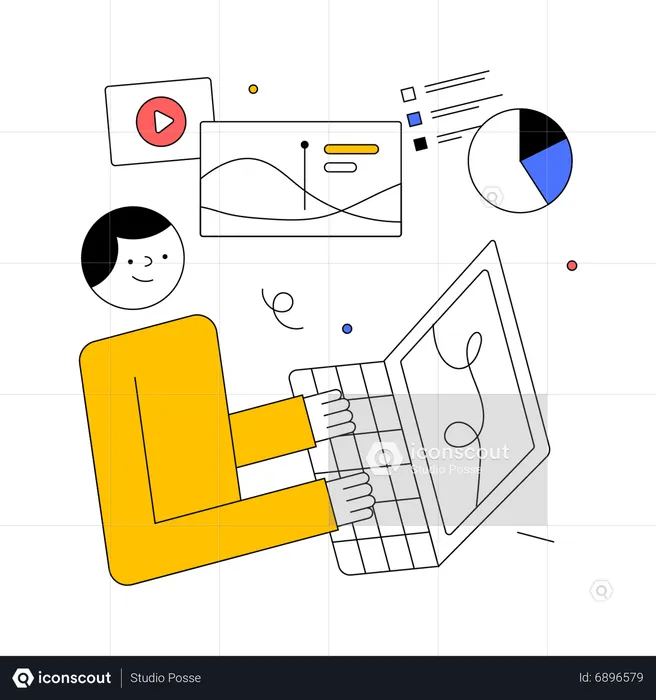 Social media analytics  Illustration