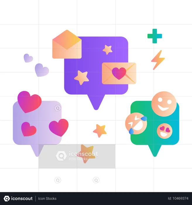 Social media application  Illustration