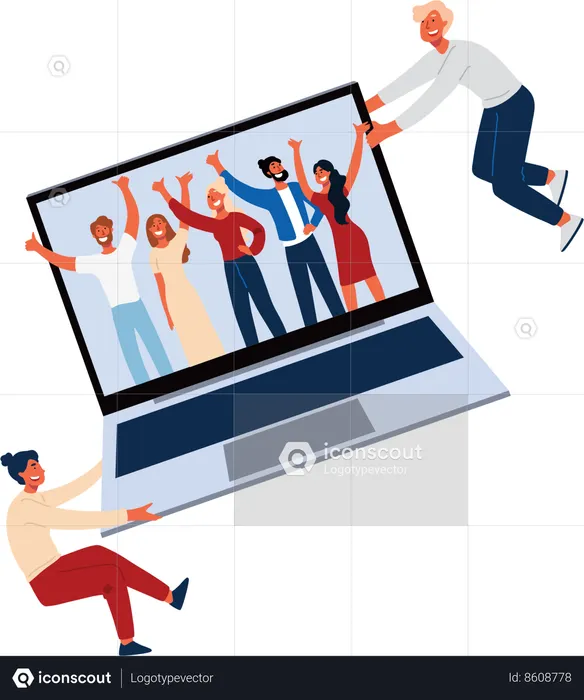 Social media marketing  Illustration