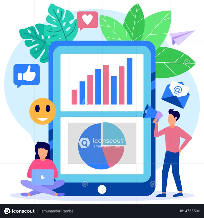 Social Media Marketing Analysis  Illustration