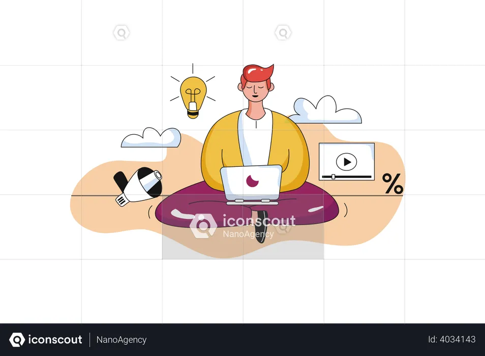 Social media marketing  Illustration