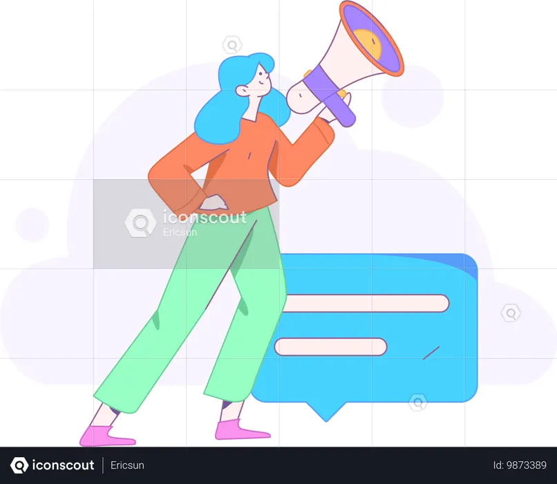 Social Media Marketing  Illustration