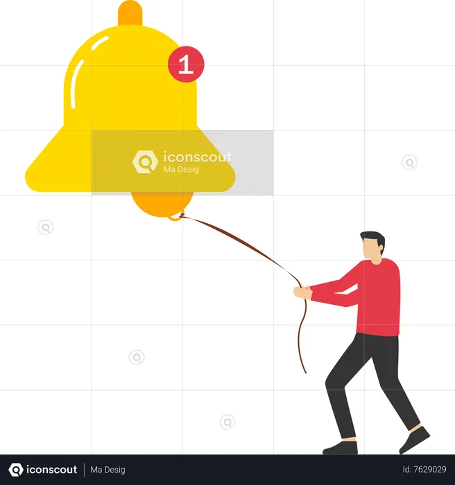 Social Media Notification  Illustration