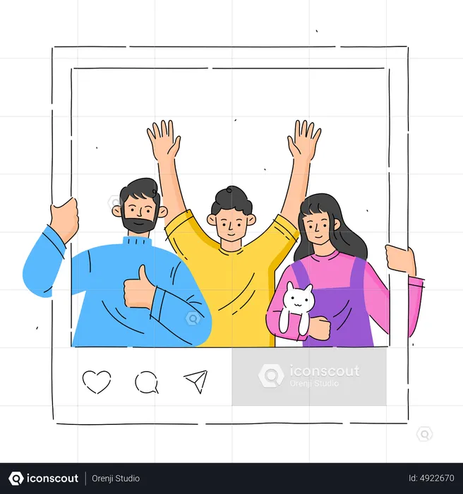 Social media post  Illustration