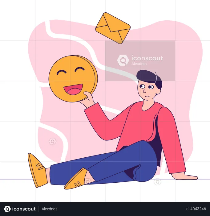 Social media user  Illustration