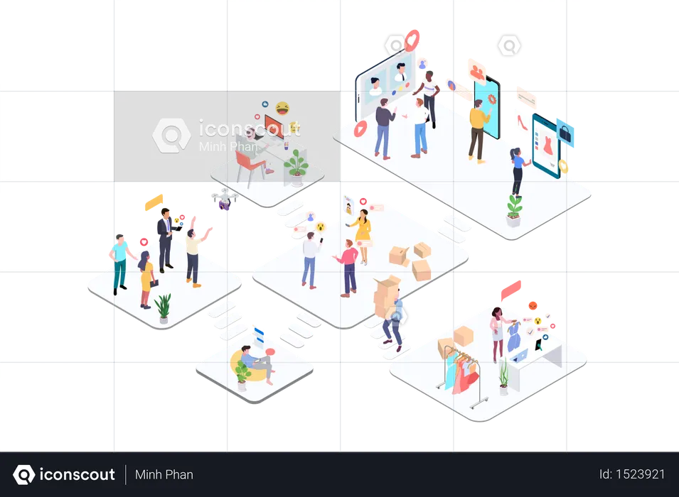 Social network  Illustration