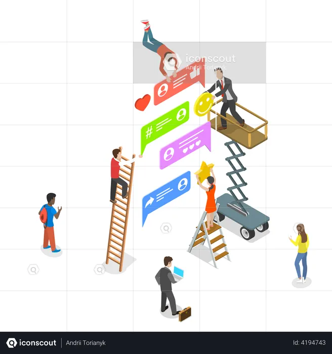 Social networking  Illustration