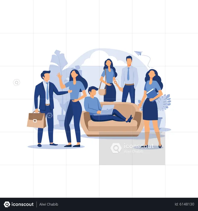 Social networking  Illustration