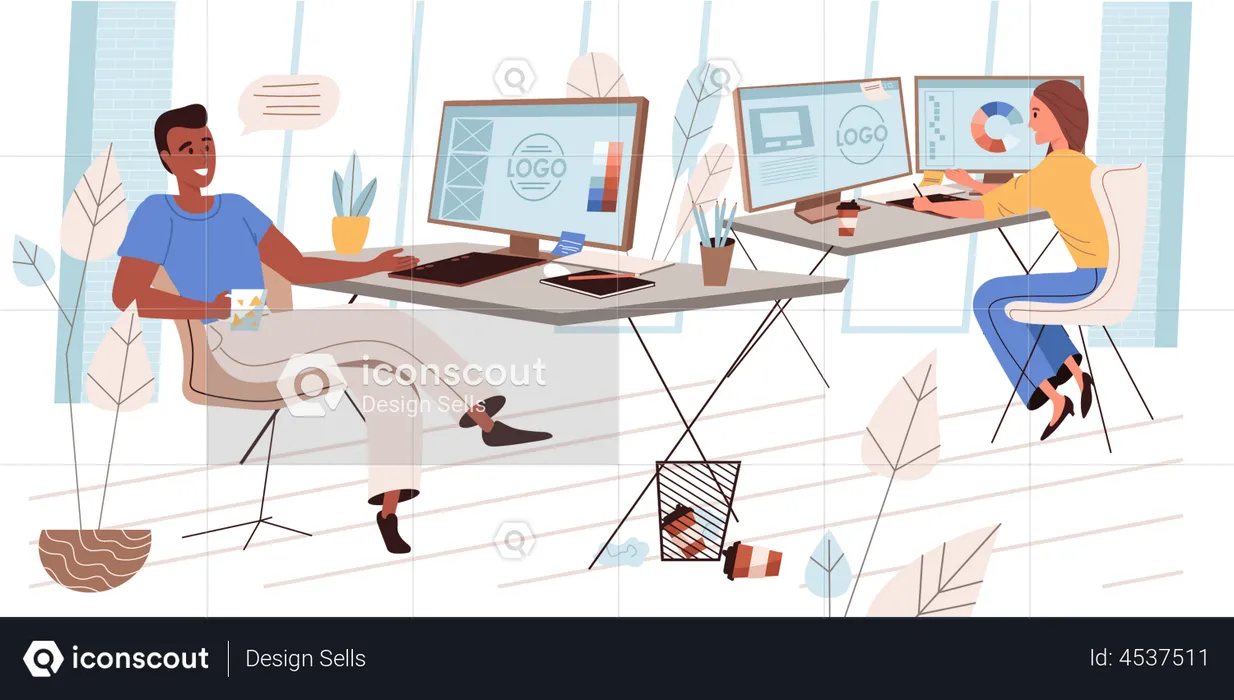 Entreprise de design  Illustration